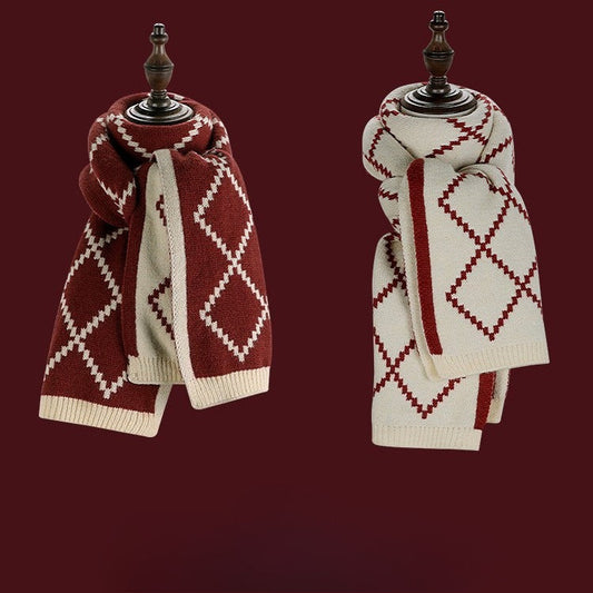 Chunky Knit Cozy Winter Christmas Scarf