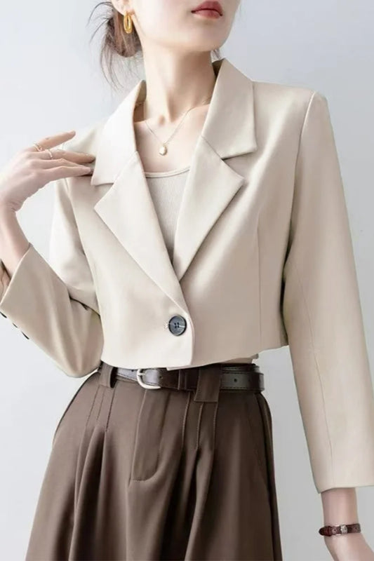 Chic Crop Top Blazer
