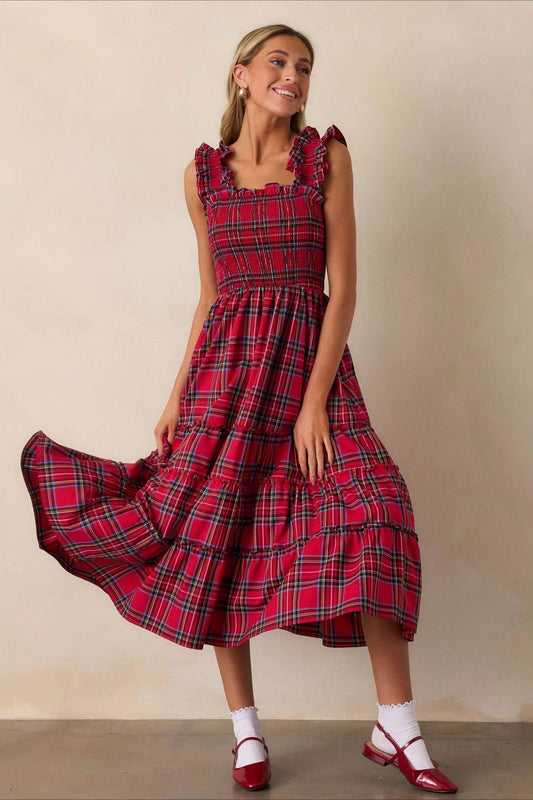 Checkered Slip Party Dress