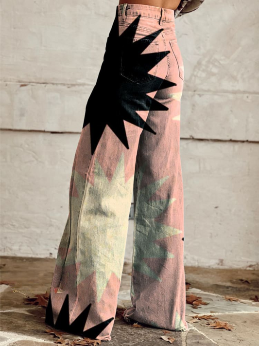 CZARINA | WIDE-LEG GEOMETRIC TROUSERS
