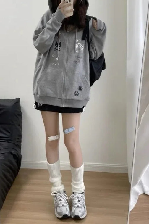 Harajuku Style Cartoon Hoodie