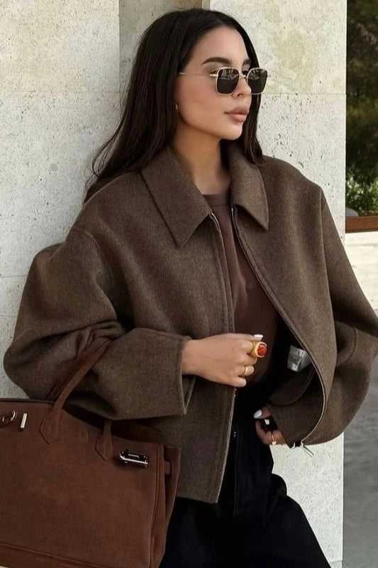 Vintage Lapel Short Jacket