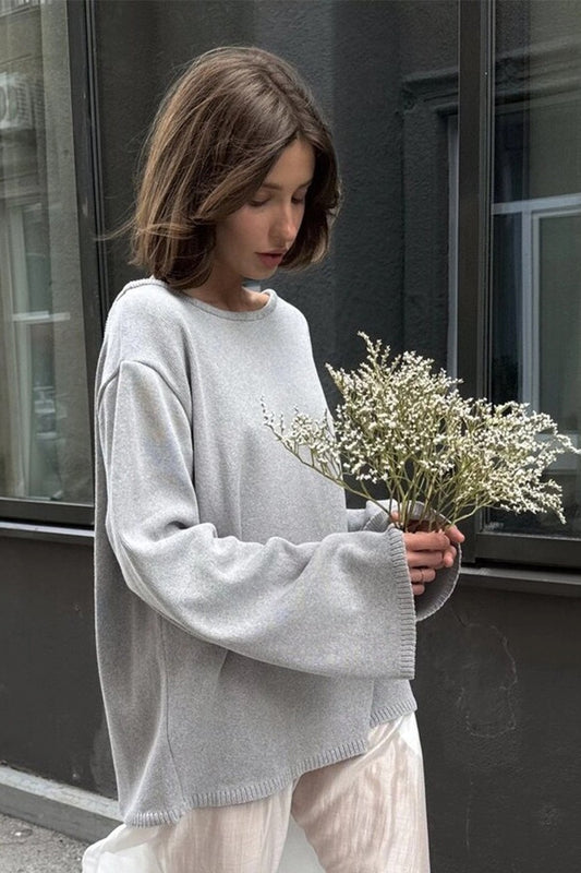 Loose Fit Backless Sweater