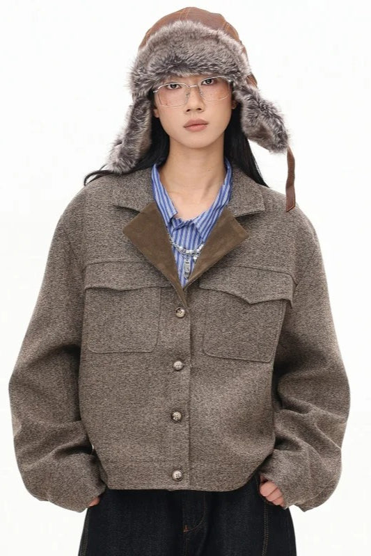 Elegant Cropped Short Jacket