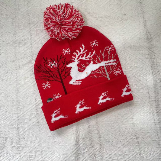Jacquard Knit Christmas Hat
