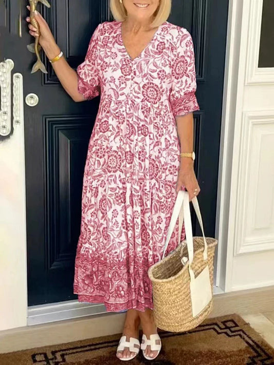 FashionSierra - 2025 Fashion Female Loose Oversized Beach Party Boho Dress