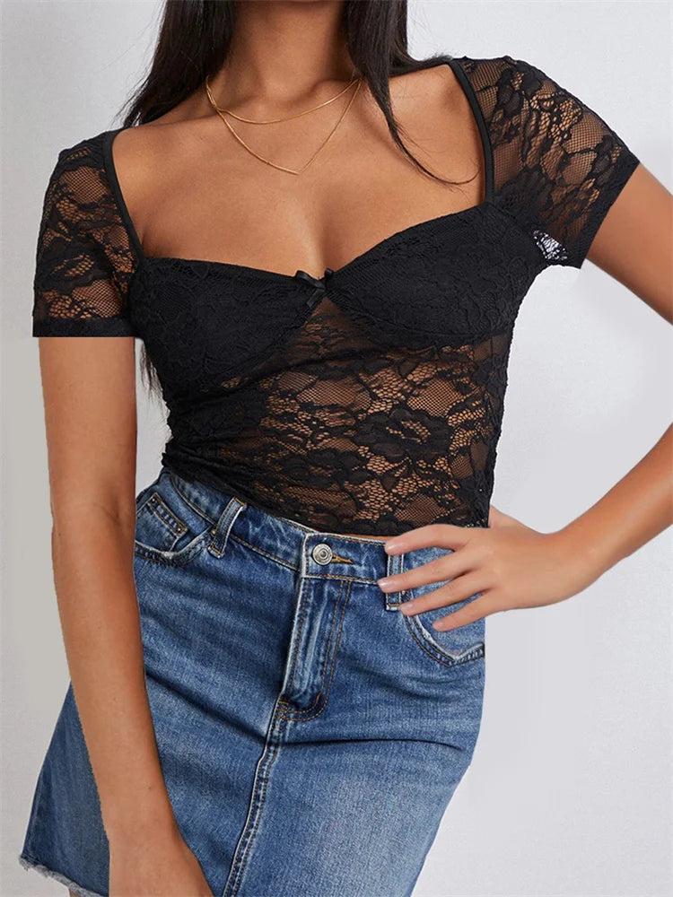 Sheer Short Tee main image 0