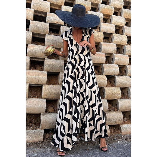 Casual Dress Holiday Loose Big Hem Dress for