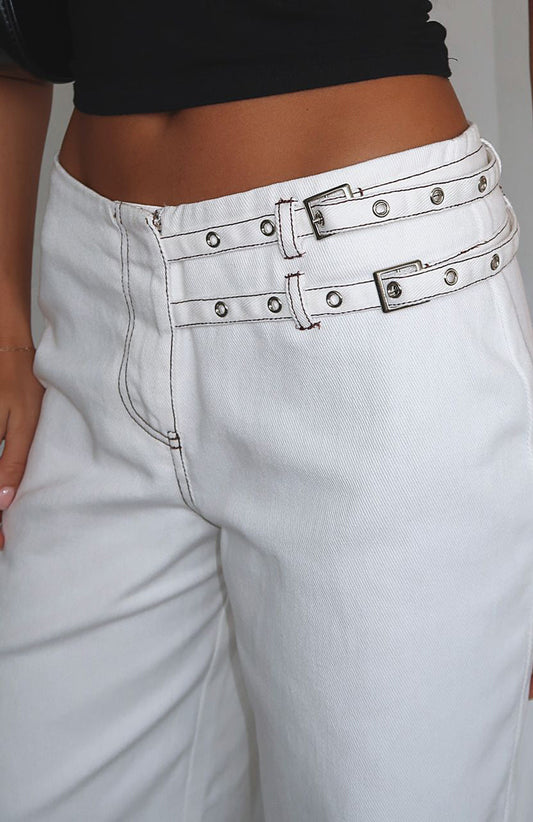 No Second Chances Pants Cream