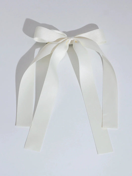 Ribbon Back Head Christmas Hair Accessory For Ladies Beige Accessories-L
