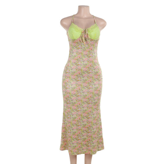 Lace Stitching Printing Back Strap