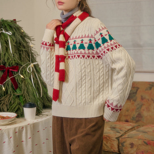 Christmas Tree Vintage Fair Isle Sweater