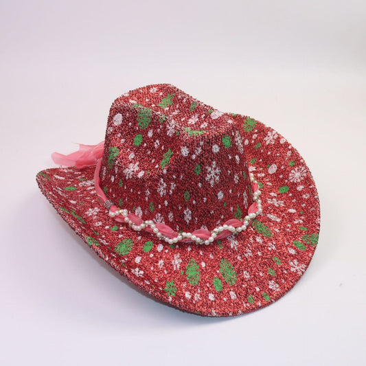 Felt Cowboy Style Christmas Hat