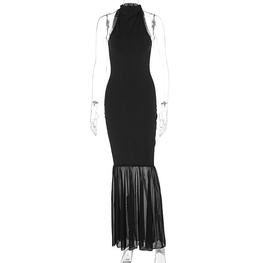 Solid Color Slim Fit Mesh