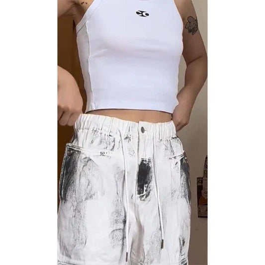 Pale Medieval Cargo Denim Pant white / S