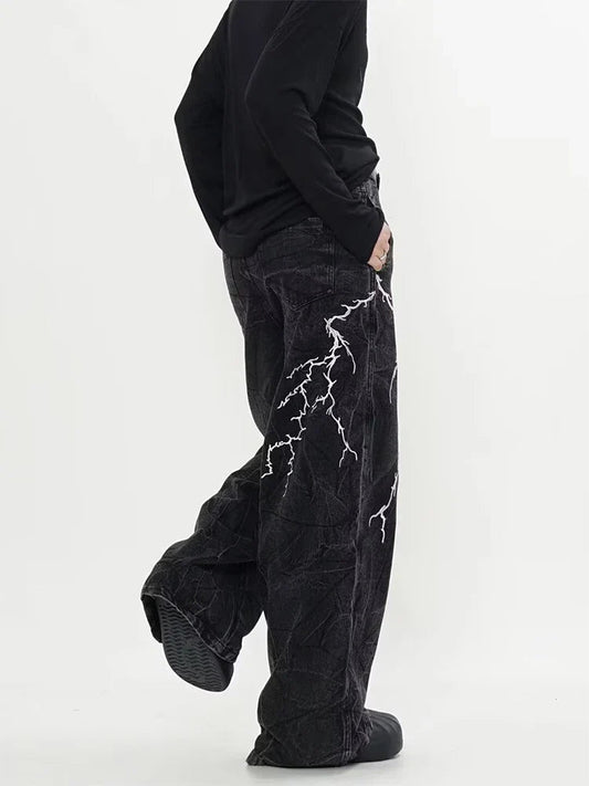Dark Gothic Loose Harajuku Denim Trouser