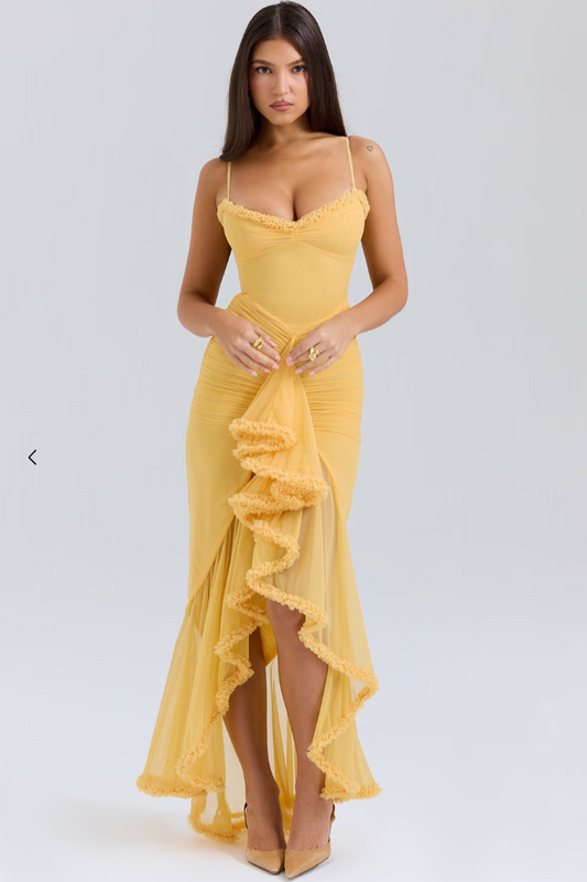 Edith | Charming Ruffled Gown
