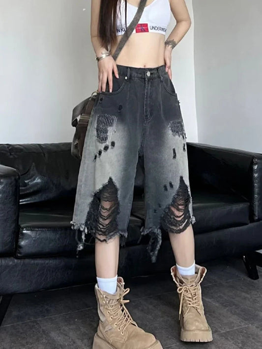 Gradient Pit Denim Short black / S