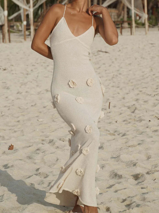 FashionSierra - Summer Patchwork V Neck Short Sleeve Elegant Gown For Women 2025 Casual Dress