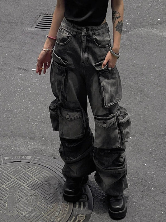 Tall-Street Mysterious Cargo Pant Black / S