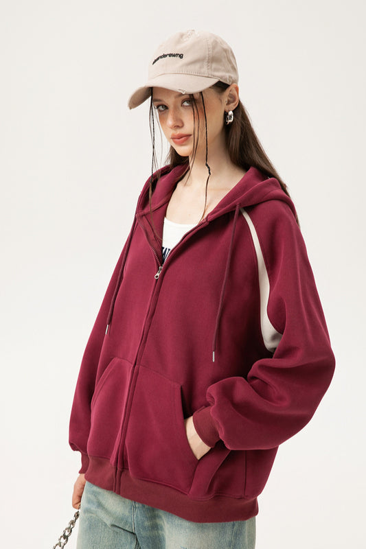 Patchwork Oversized Y2K Hoodie