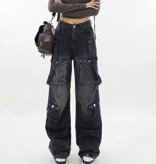 Antique Dark Gothic Cargo Pant Black / S