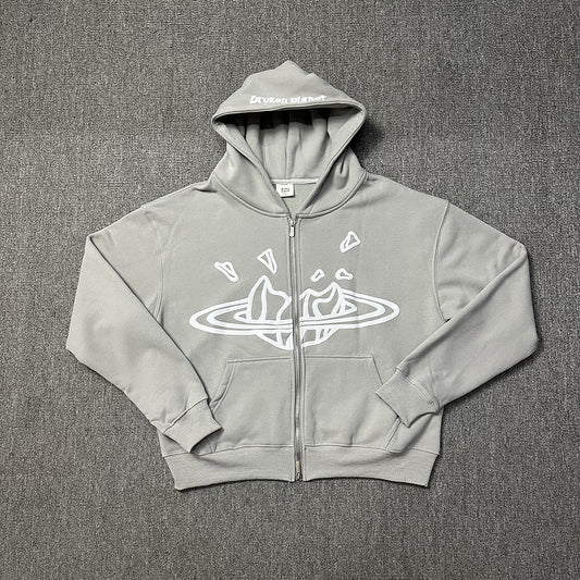 Y2k Star Print Street Hoodie