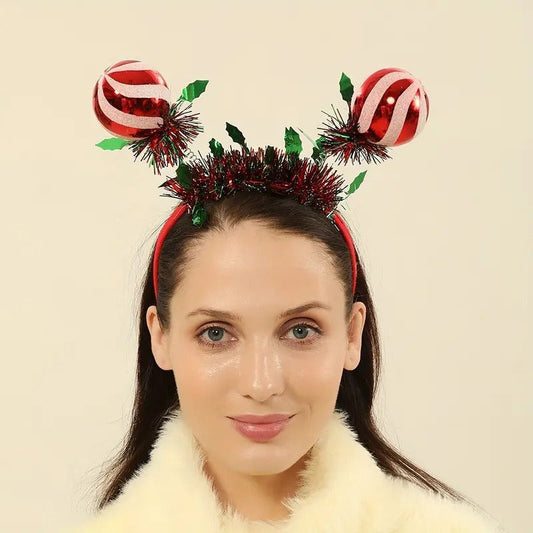 Christmas Ball Antler Bell Star Tree Festive Hair Accessory
