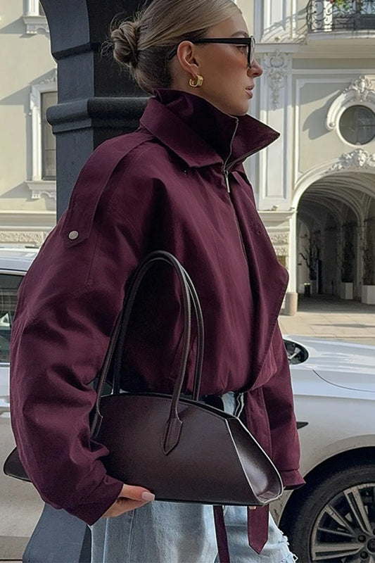 Buttoned Short Street Jacket