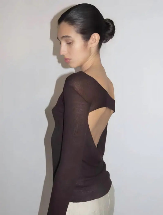 Paloma Wool Spain Vintage Anticlined Shoulder Smock Sweater