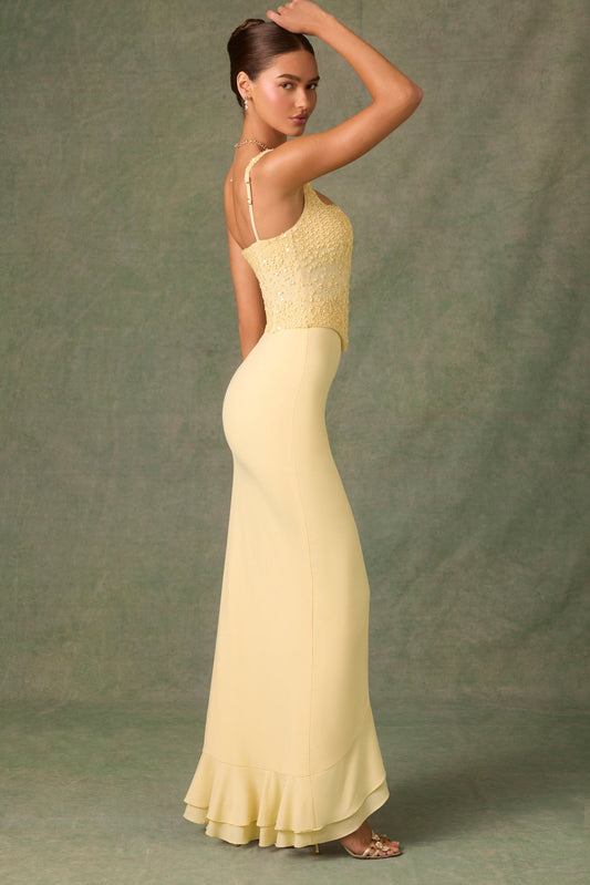 ROBINA RUFFLE MAXI DRESS