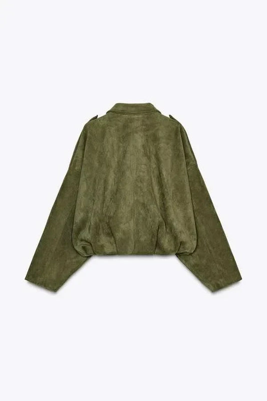 SUEDE BOMBER JACKET