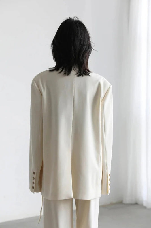 Solid Color Elegant Blazer