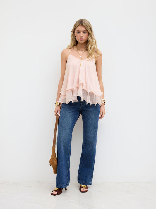 Ruffled Cami Top