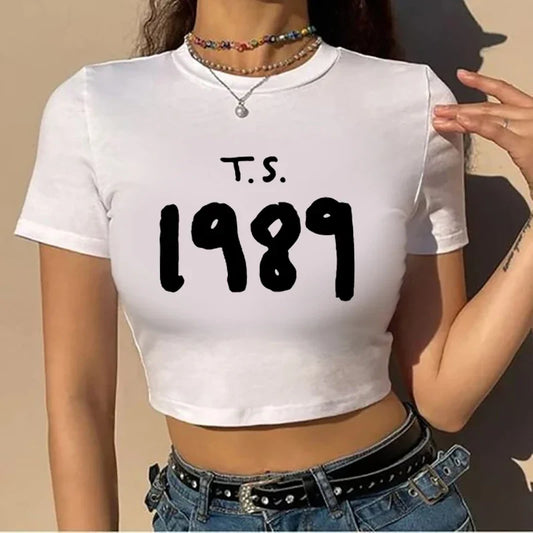 1989 Y2k Crop Top Music Fans Fairy Grunge Crop Top