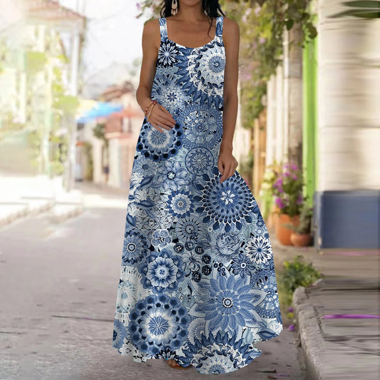 FashionSierra - 2024 Summer Fashion Loose Plus Size Maxi Boho Dress