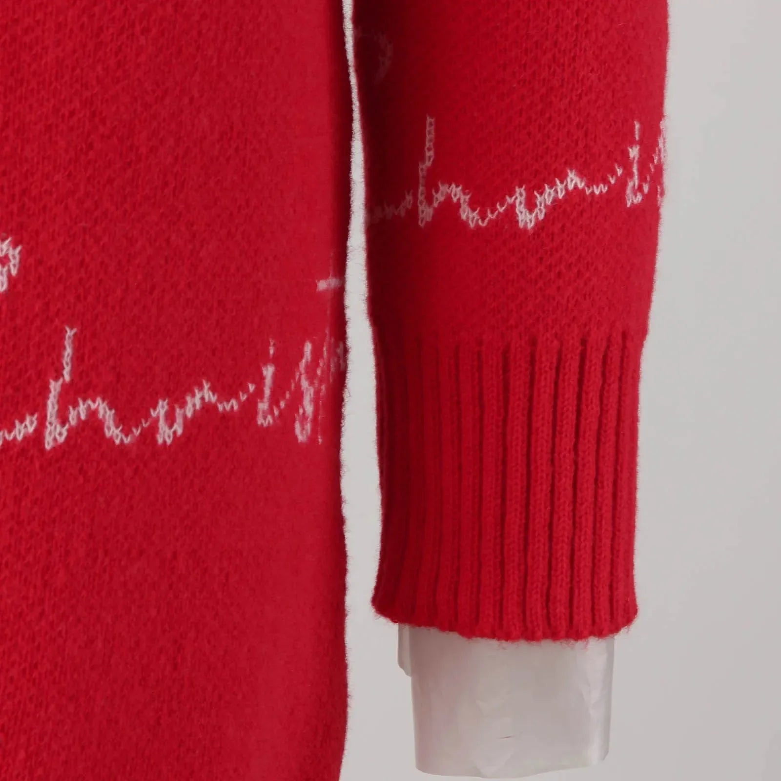 Elegant Full Sleeve O-Neck Casual Jacquard Dress Christmas Sweater Sweaters-L