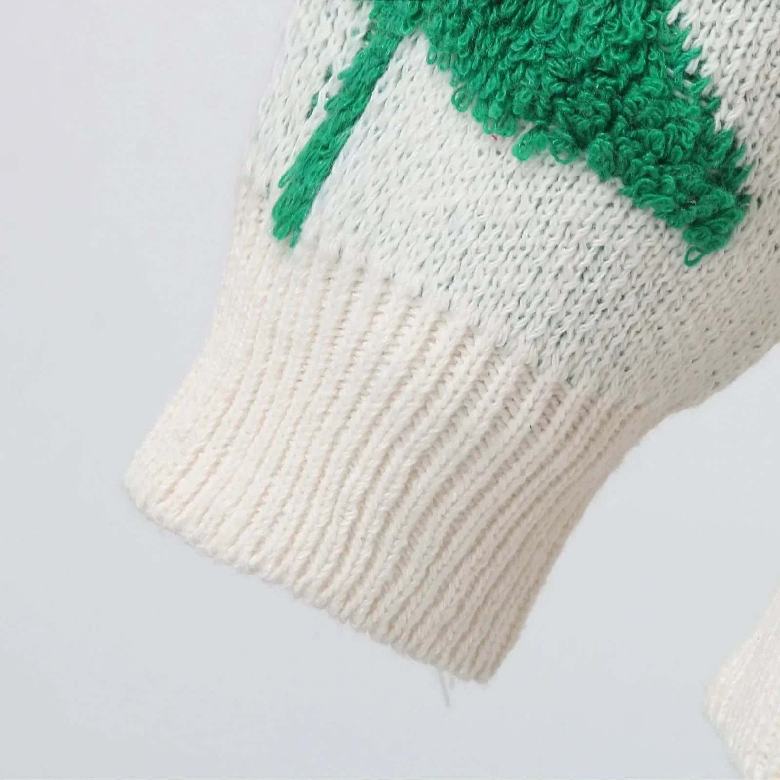 Autumn Winter Knitted Spliced Vintage Loose Round Neck Long Sleeve Christmas Sweater Sweaters-L