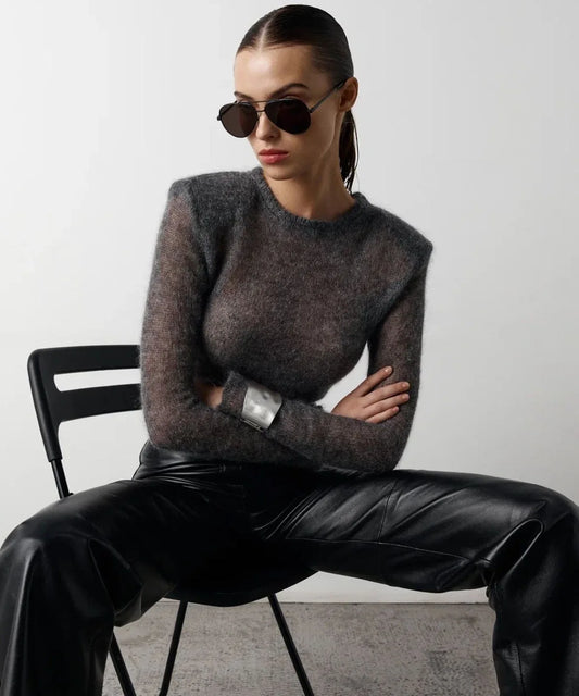 Perspective Elegant Soft O Neck Sweater