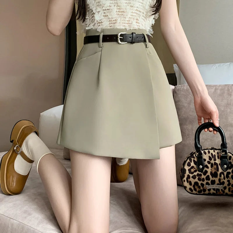 FashionSierra - Spring Summer Fashion High Waist Korean Casual Culottes Shorts