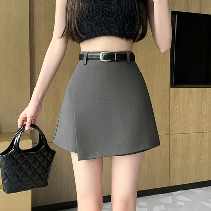 FashionSierra - Spring Fashion High Waist A-line Korean Casual Suit Culottes Shorts