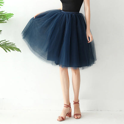 2024 Women Denim Workwear Skirt Draw Pleat Casual Fashion Elastic Waist Skirt