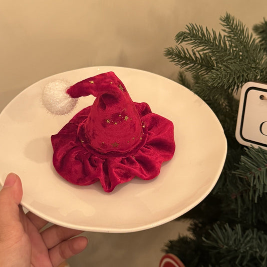 Red Star 3D Christmas Cap Cute Hair Accessory