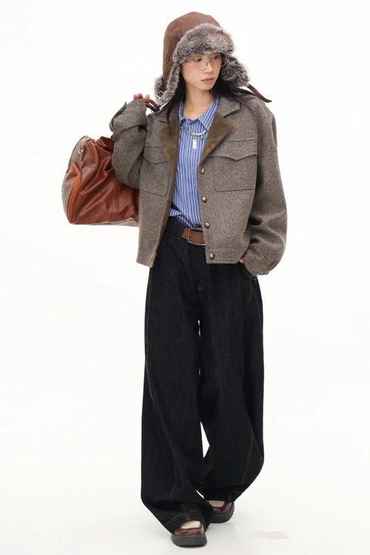 Elegant Cropped Short Jacket