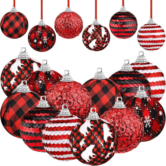 12 Pieces Cute Hanging Decorative Balls Ornaments for Party Holiday Wedding