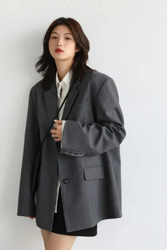 Loose Long Sleeve Office Blazer