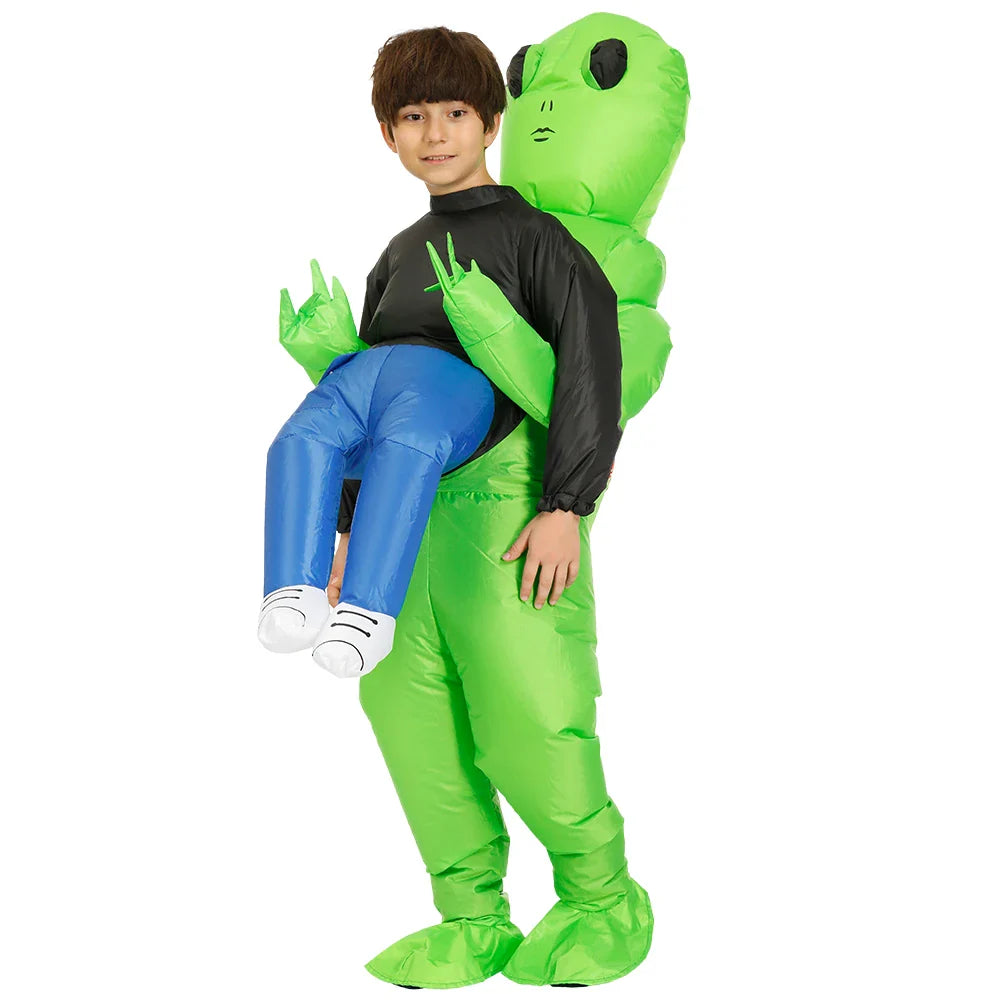 Adult Kids Death Ghost ET Alien Inflatable Funny Anime Fancy Costume