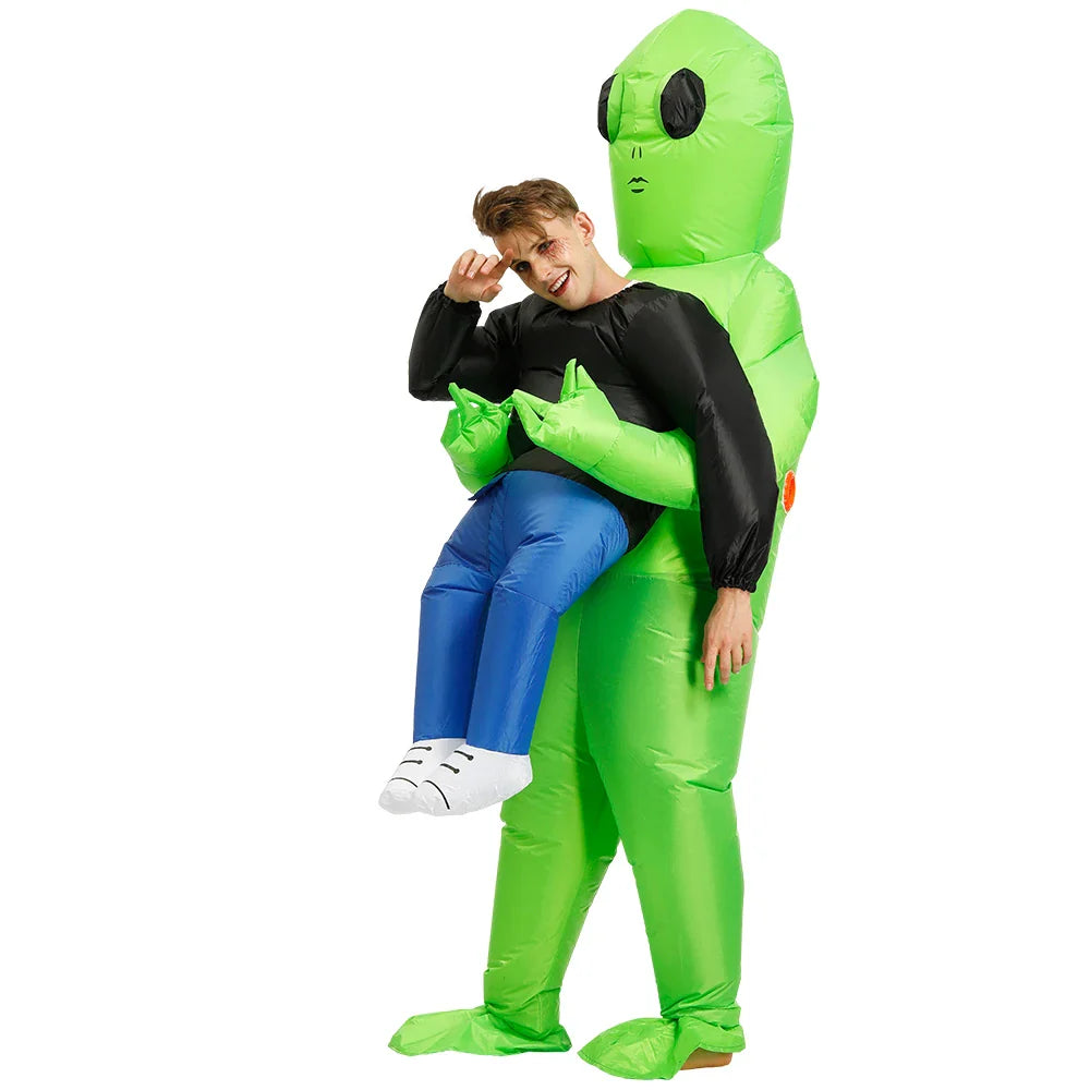 Adult Kids Death Ghost ET Alien Inflatable Funny Anime Fancy Costume