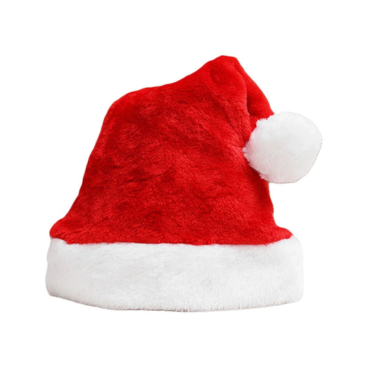 Plush Santa Claus Cosplay Party Hat for New Year Celebrations