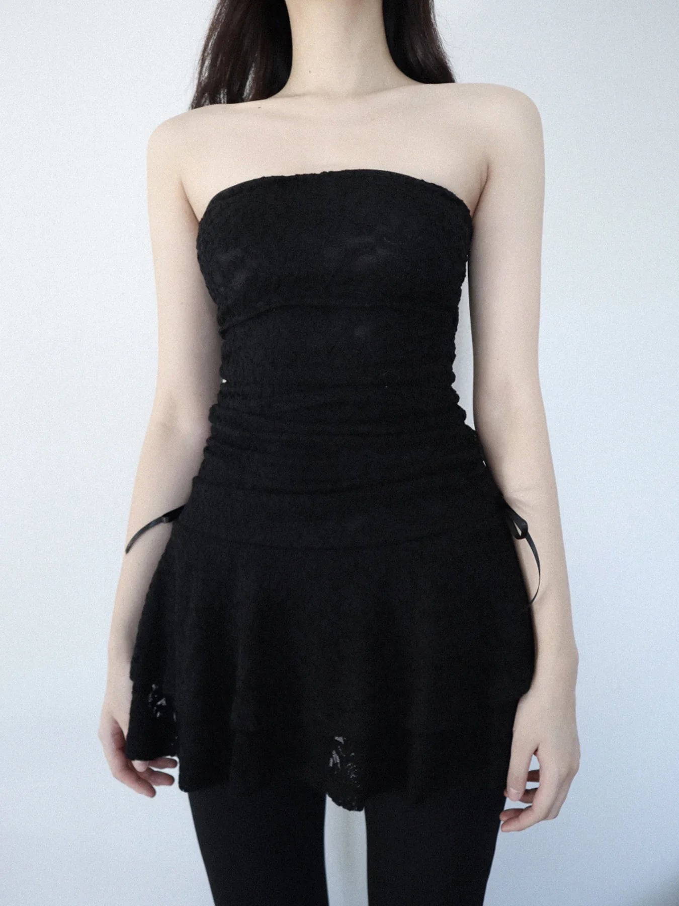 Sleeveless Mesh Cocktail M Dress
